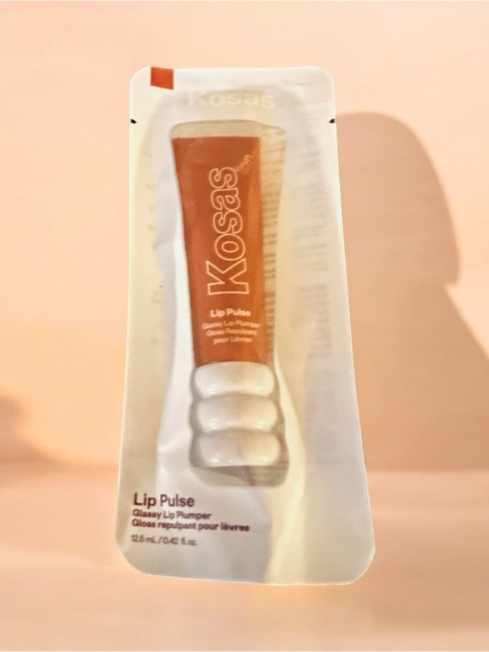 Kosas Lip Pulse Glossy Lip Plumper - Warm Peach